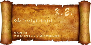 Károlyi Enid névjegykártya